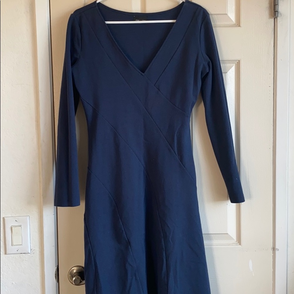 Maxandcleo long sleeve dress navy blue